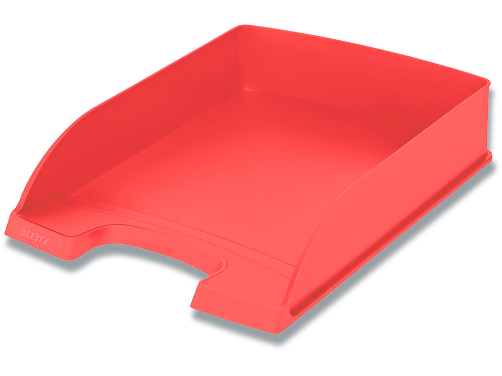 Brevbakke, Rød, A4, Udvendig: B25.5xH7xD35.7 cm, Leitz Recycle 