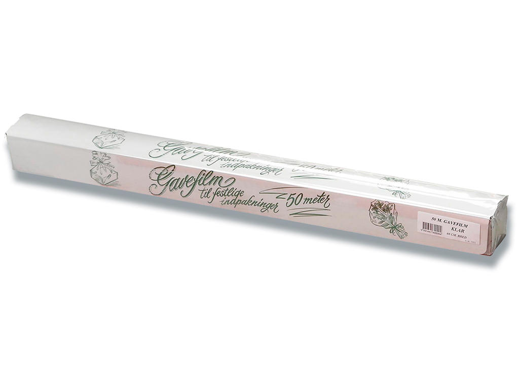 Cellofan, 60 cm, 50 m, Transparent, Glas-Ophan 