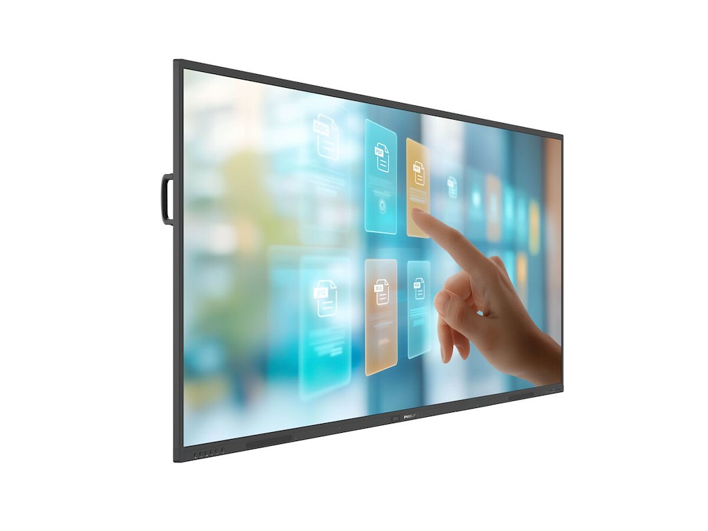 Philips 86BDL4252E/00 skilte display Interaktivt fladpanel 2,18 m (86") LED Wi-Fi 400 cd/m² 4K Ultra HD Sort Berøringsskærm Indbygget processer Android 14