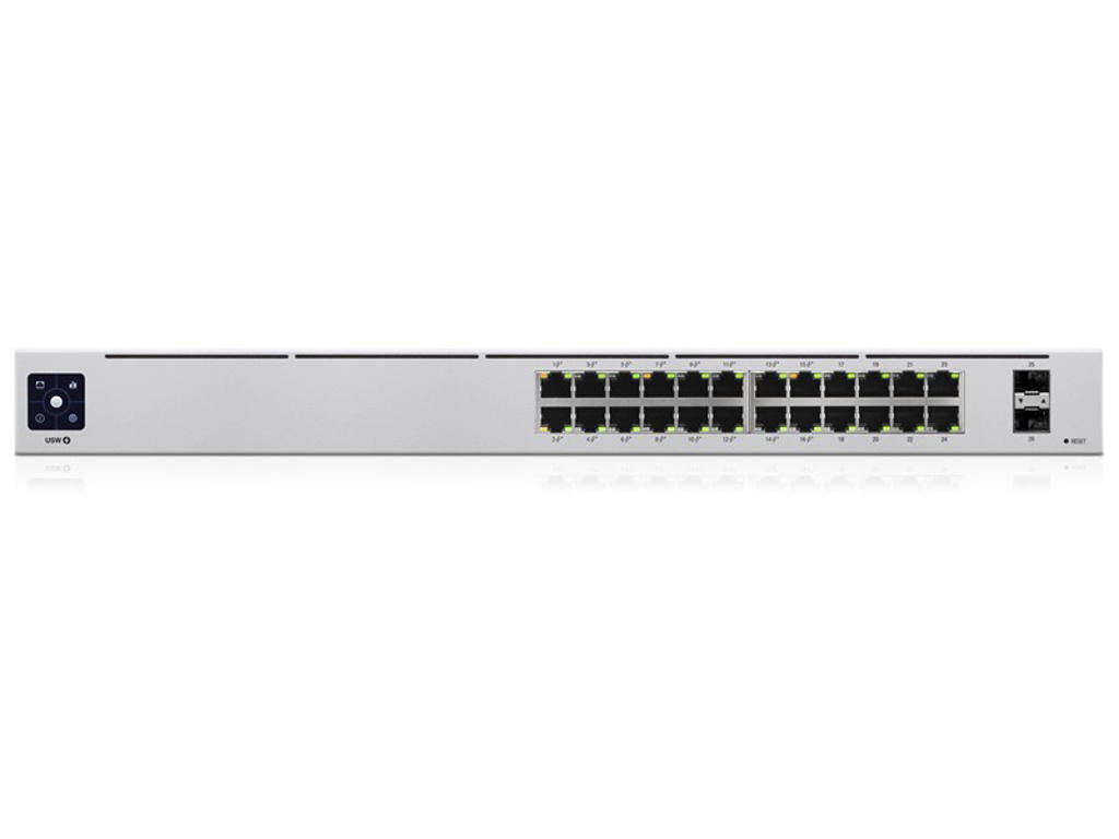 Ubiquiti UniFi 24-Port PoE Administreret L2/L3 Gigabit Ethernet (10/100/1000) Strøm over Ethernet (PoE) 1U Sølv