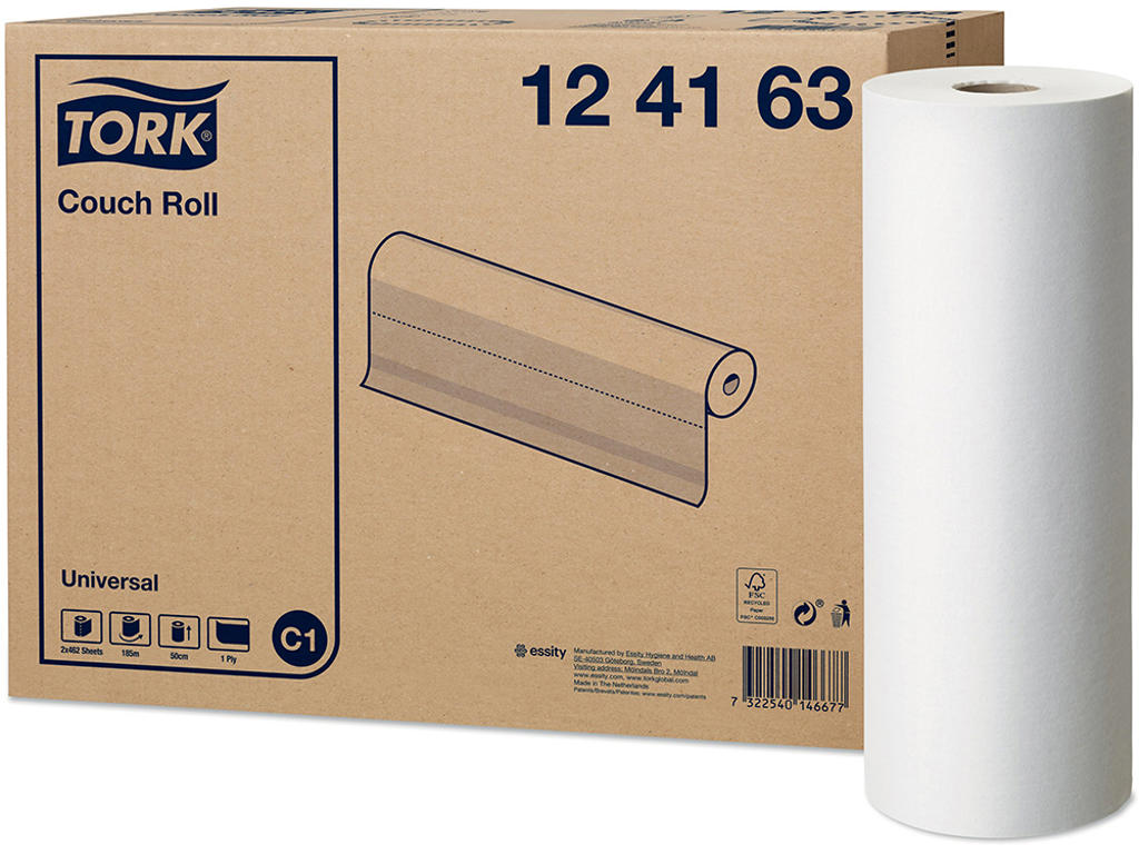 Lejepapir Tork Universal hvid 1-lags