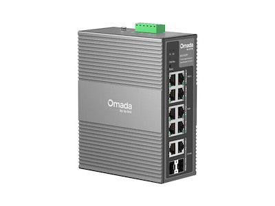 TP-Link Omada 10-Port Gigabit Industrial Easy Managed Switch with 6-Port PoE+ and 2-Port PoE++