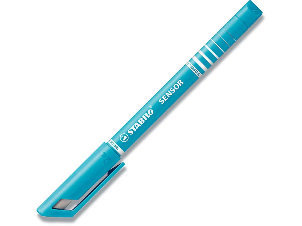Fineliner, Lyseblå, 0.3 mm, 1 stk, Stabilo Sensor 189/51