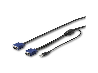 StarTech.com RKCONSUV10 KVM-kabel Sort 3 m