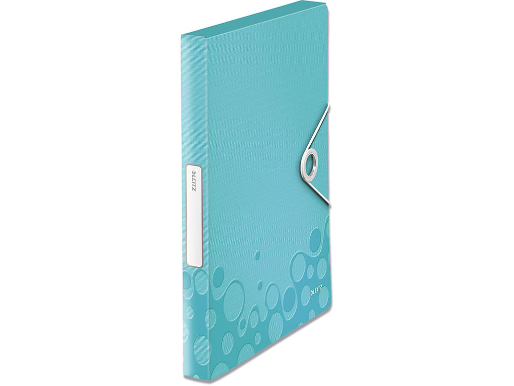 Dokumentboks, A4, 250 ark, Metallic isblå, Leitz WOW 