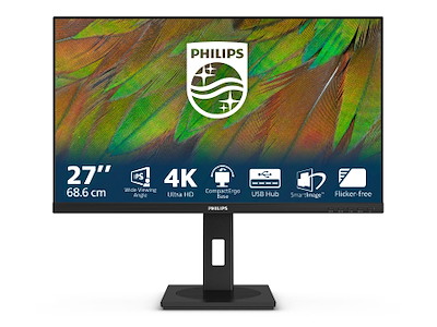 Philips 3000 series 27B1N3800/00 computerskærm 68,6 cm (27") 3840 x 2160 pixel 4K Ultra HD LCD Sort