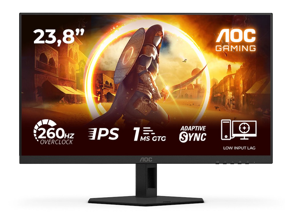 AOC G4 24G4ZRE computerskærm 60,5 cm (23.8") 1920 x 1080 pixel Fuld HD LED Sort, Rød