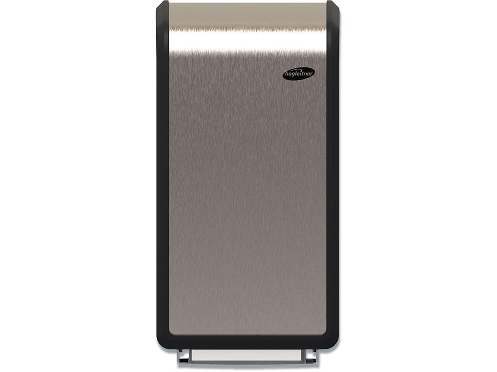 Toiletpapirdispenser, Til 2 system ruller, Stål, Abena Hagleitner Elektronisk