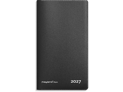 Planner, 2027, Basic Index, 1 måned pr. opslag, Sort, Mayland