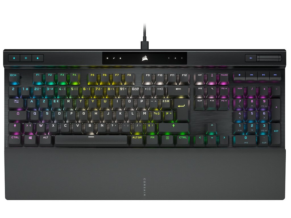 Corsair K70 RGB PRO tastatur Spil USB AZERTY Fransk Sort