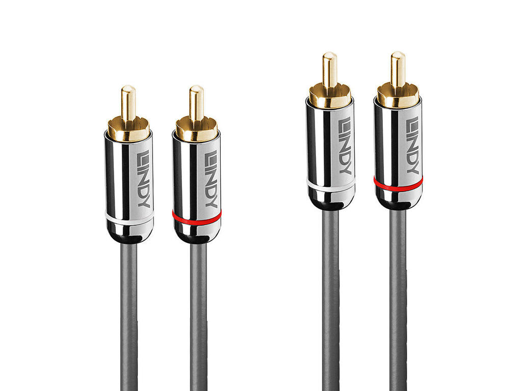 Lindy 35347 lydkabel 3 m 2 x RCA Anthracit