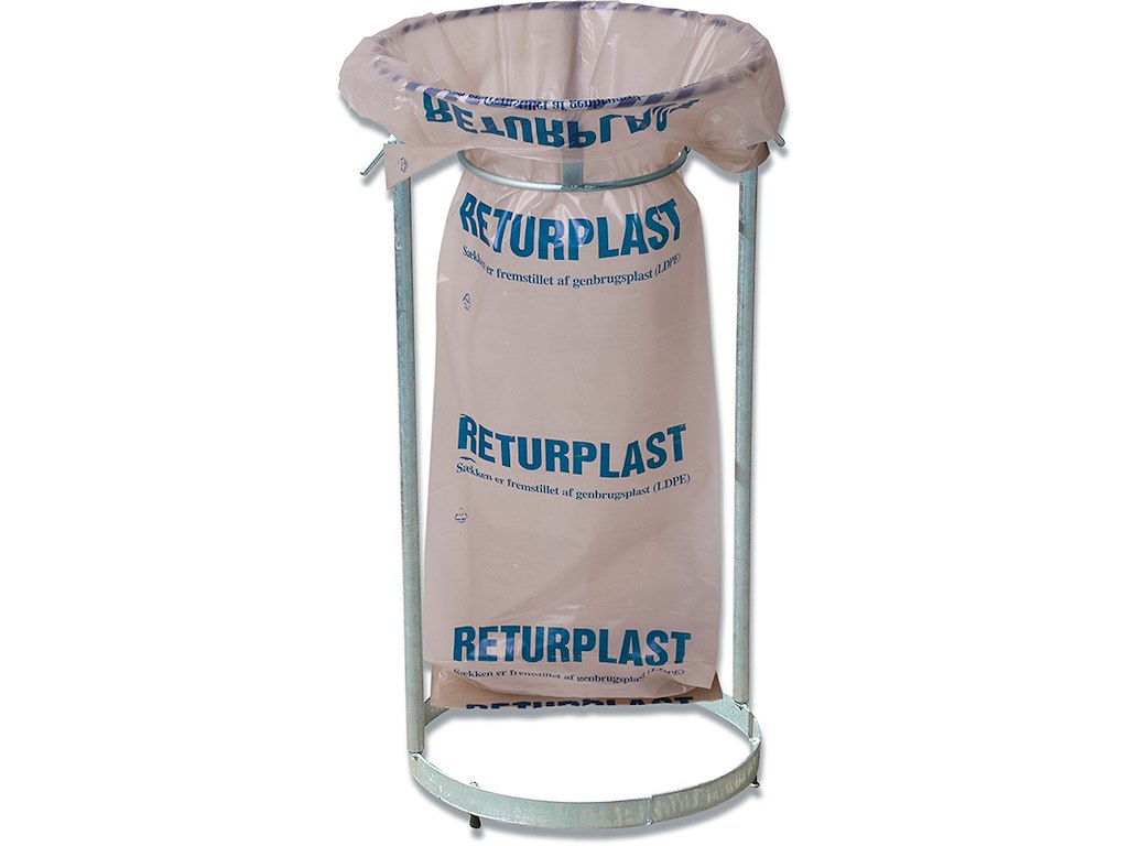 Affaldssække, Med knudehåndtag, 240 liter, 1 rulle, 10 sække pr rulle, ''Returplast''