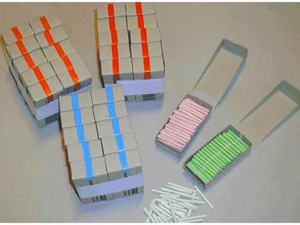 Amerikansk lotteri, Rød, 100 numre/æsk