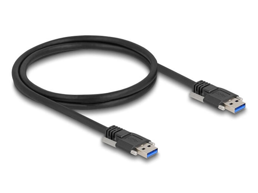 DeLOCK 81254 USB-kabel USB 3.2 Gen 1 (3.1 Gen 1) 1 m USB A Sort