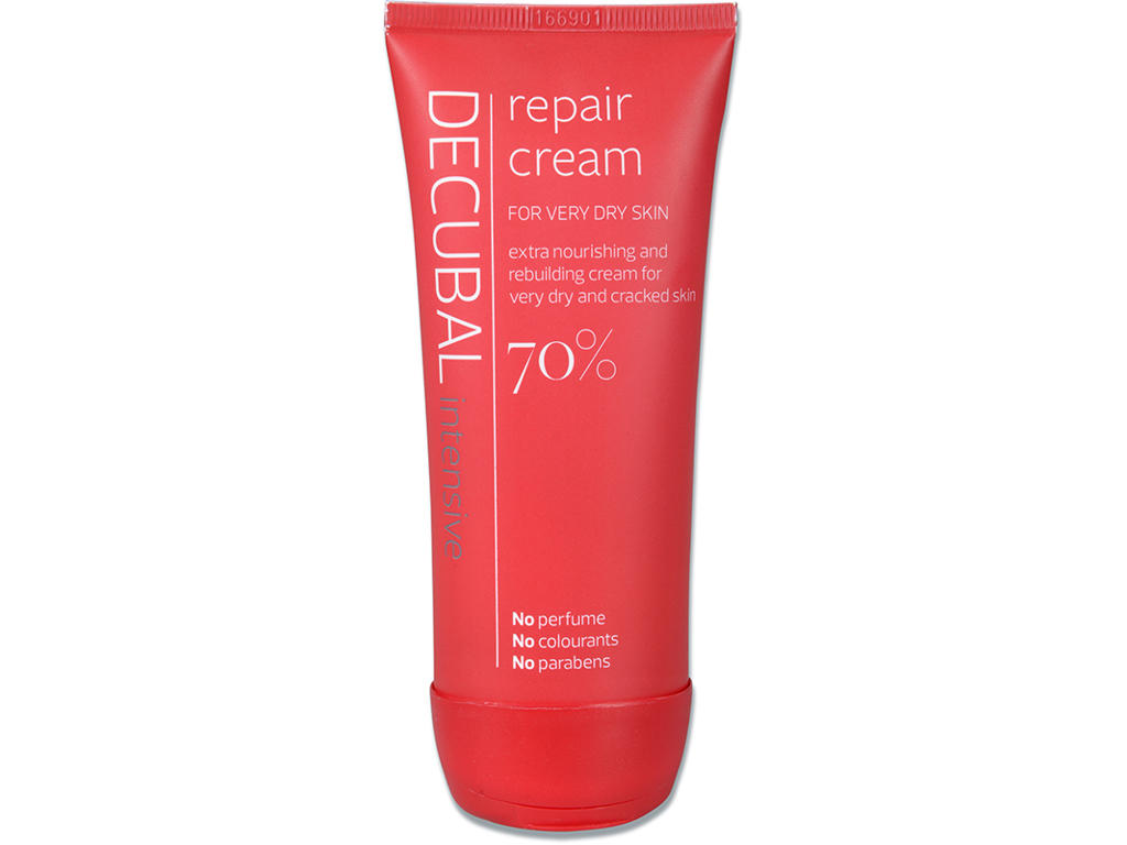 Fedtcreme, Uden farve og parfume, 70% fedt, 100 ml, Decubal Repair