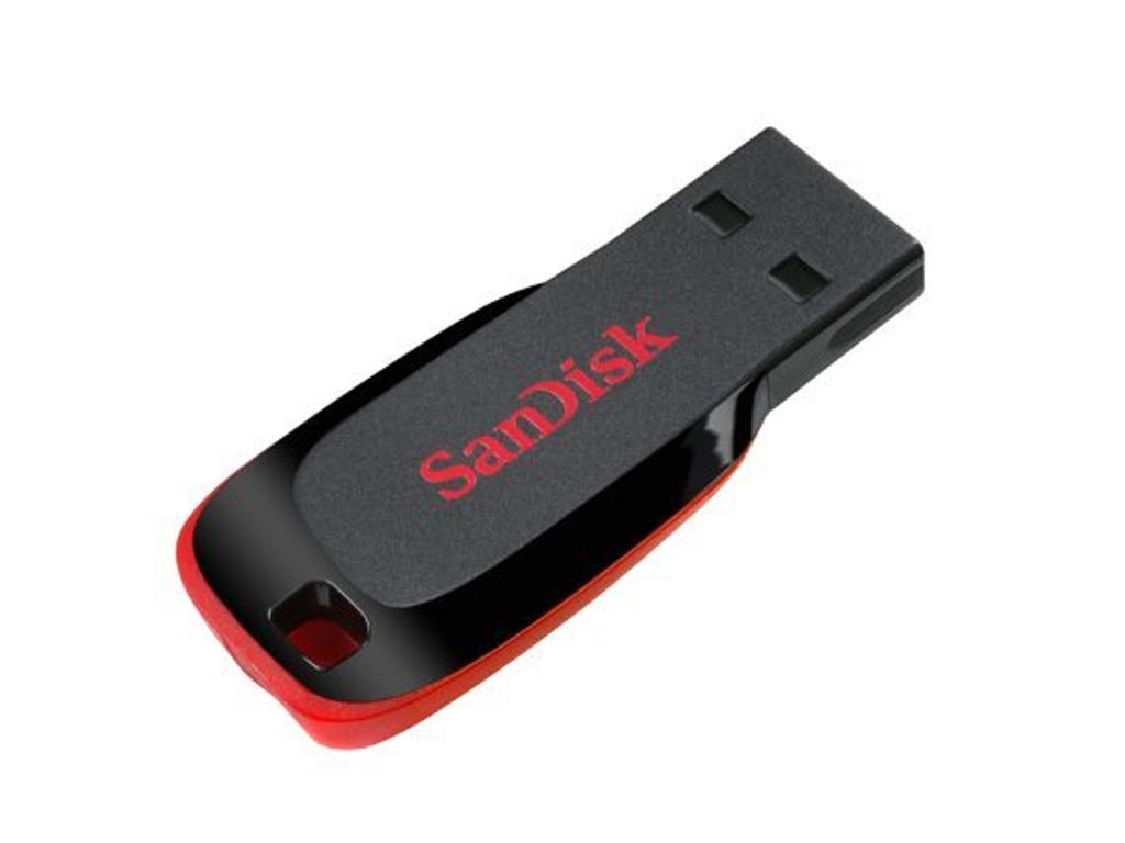 SanDisk Cruzer Blade USB-nøgle 64 GB USB Type-A 2.0 Sort, Rød