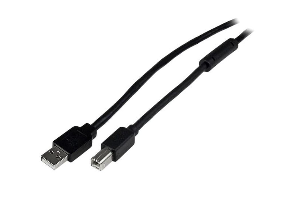 StarTech.com USB2HAB65AC USB-kabel USB 2.0 20 m USB A USB B Sort