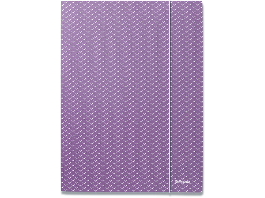 Samlemappe, 3 klapper, 1 elastik, Lavendel, Esselte Colour'Breeze 