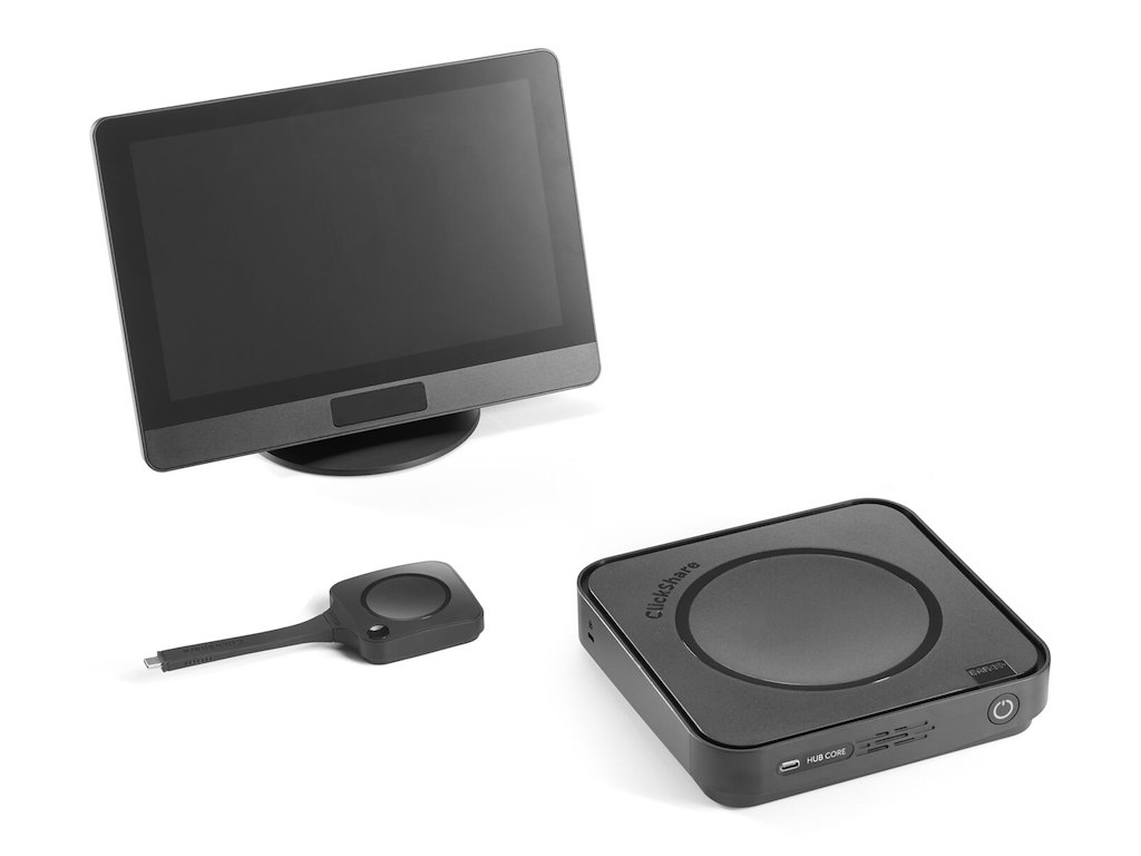 Barco ClickShare Hub Core system til videokonference Ethernet LAN System til administration af videokonferencetjeneste