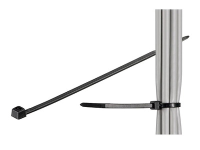 Microconnect CABLETIE3 kabelsamler Stige kabelbinder Sort 100 stk