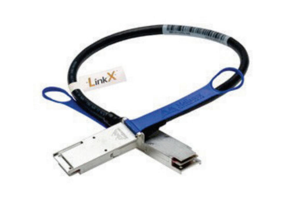 Lenovo 1m Mellanox QSFP Passive DAC InfiniBand og fiberoptisk kabel Sort, Blå