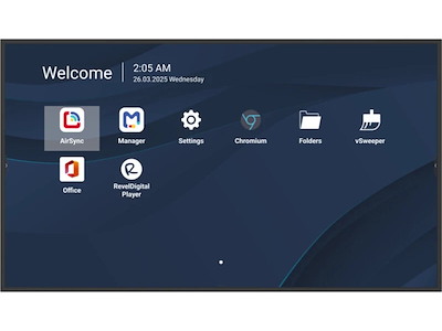 Viewsonic CDE4331-1C skilte display Digital fladpaneldisplay 109,2 cm (43") LCD Wi-Fi 500 cd/m² 4K Ultra HD Sort Indbygget processer Android 14 24/7