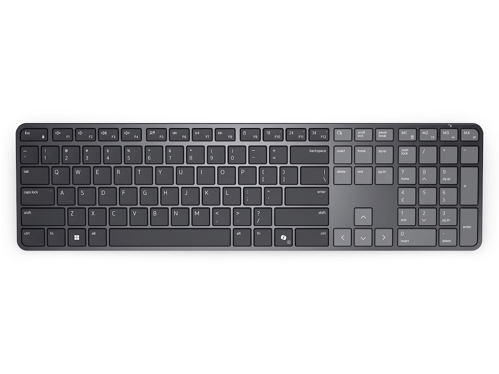 DELL Pro 7 Slim KB726 tastatur Hjemme/kontor RF trådløs + Bluetooth AZERTY Fransk Grafit