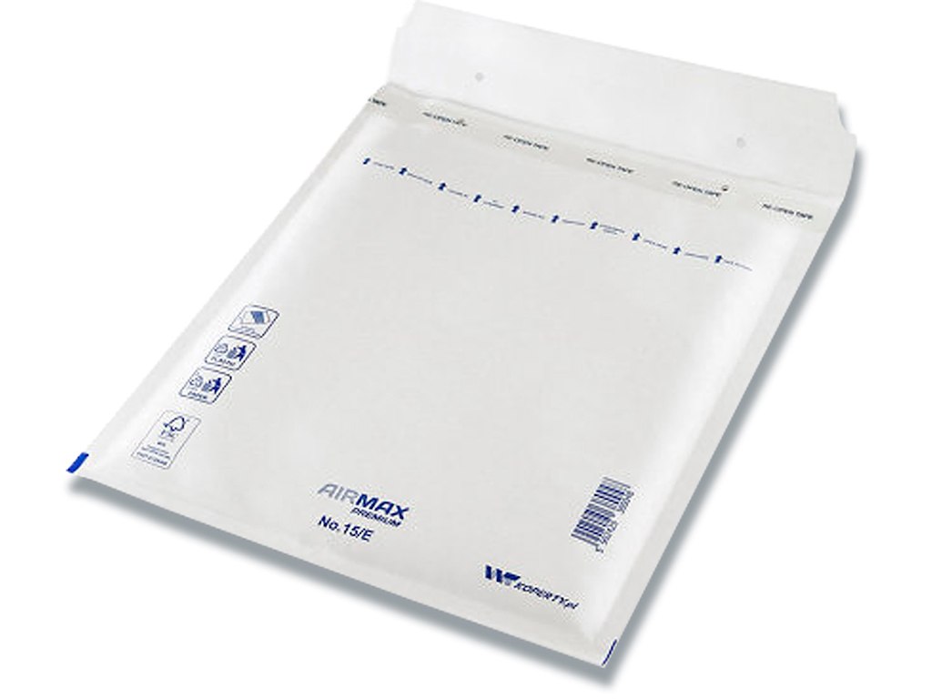 Boblekuvert, Indvendig: 215x265 mm, Hvid, 1 stk, Airmax No. 15/E W5