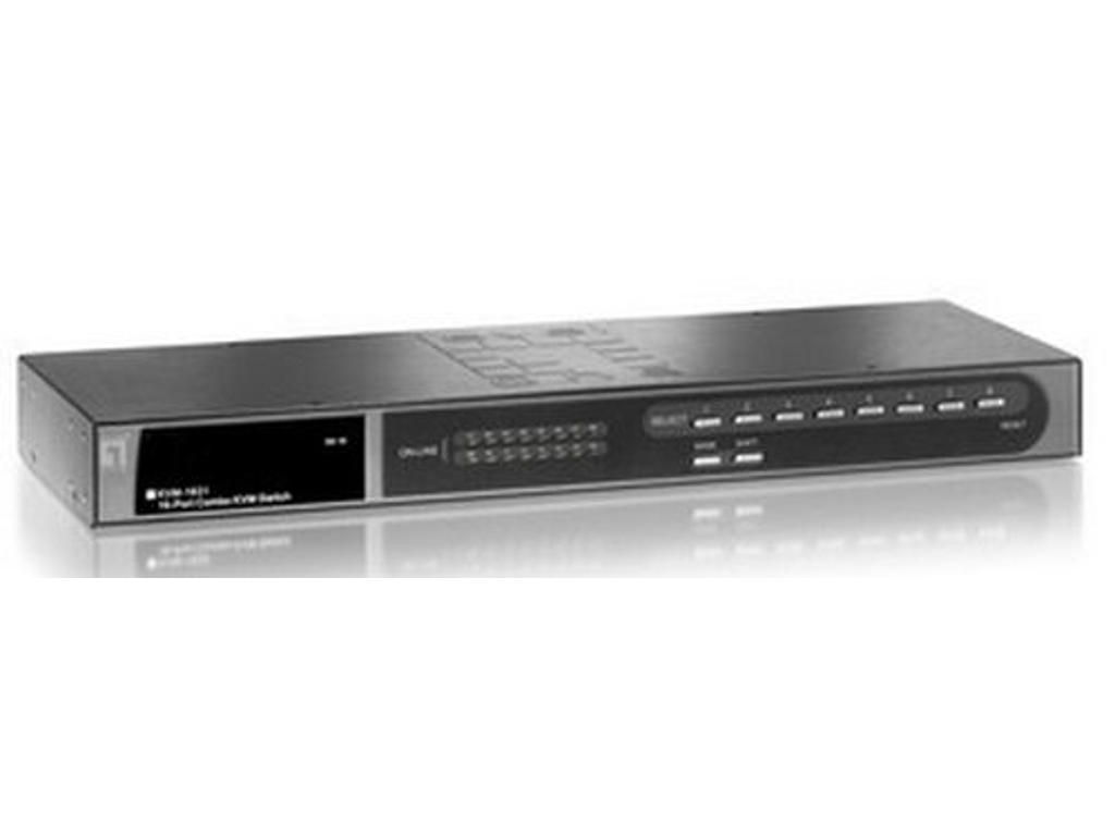LevelOne KVM-1631 KVM Switch Stativ-montering Sort