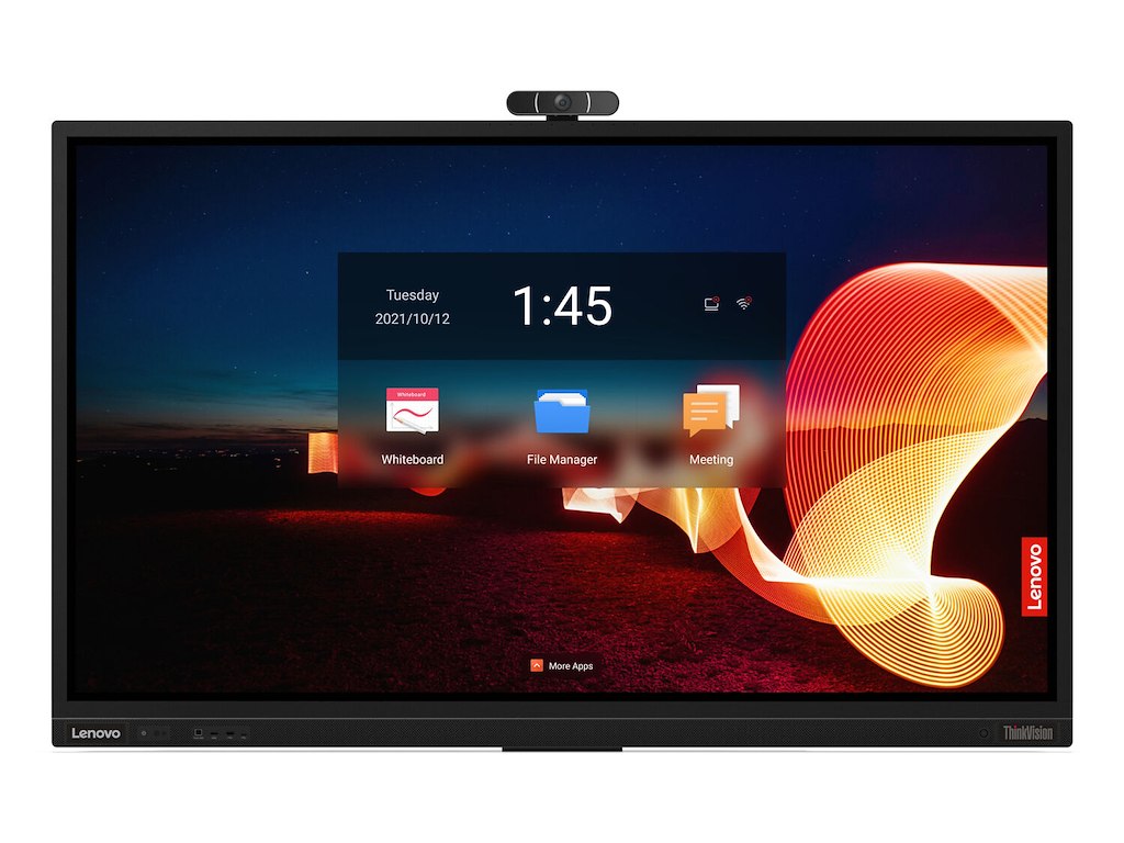 Lenovo ThinkVision T75 computerskærm 190,5 cm (75") 3840 x 2160 pixel 4K Ultra HD LED Berøringsskærm Sort