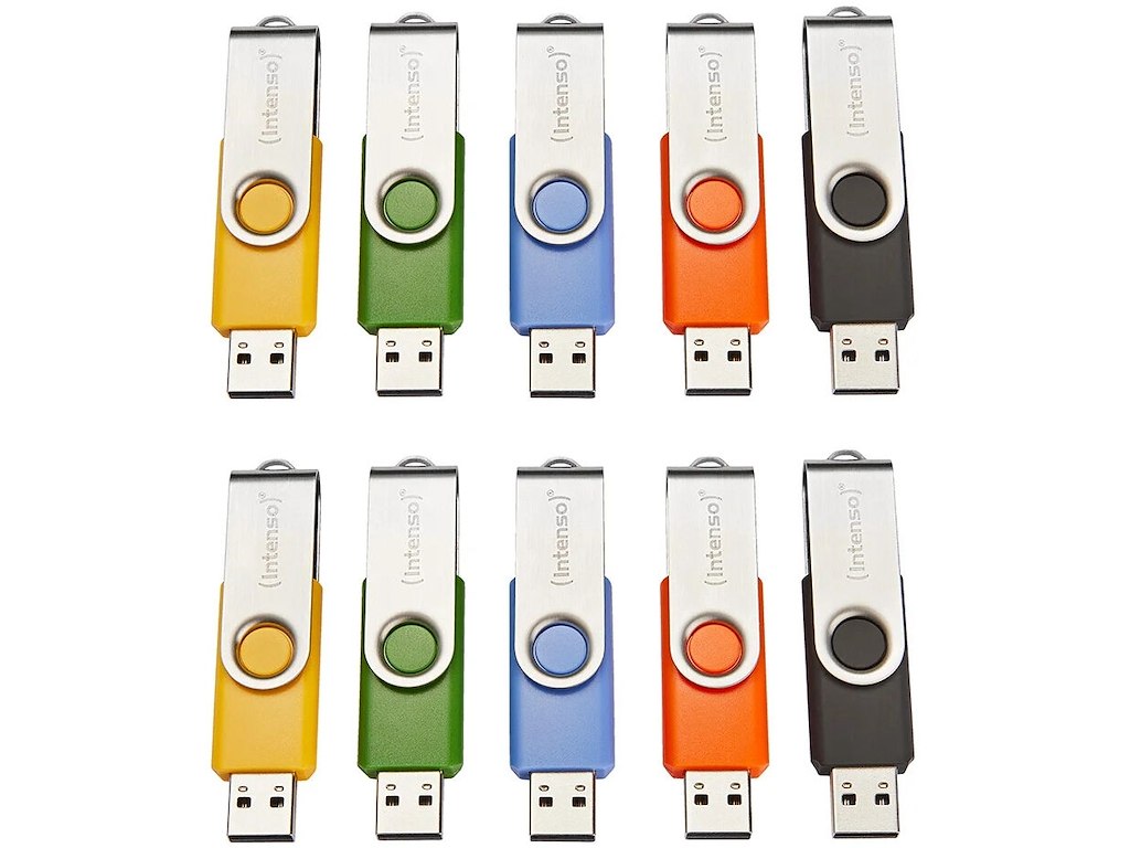 Intenso Basic Line USB flash drive 4 GB USB Type-A 2.0 Black, Blue, Green, Orange, Yellow