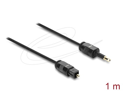 DeLOCK 84969 lydkabel 1 m Toslink Mini-TOSLINK Sort