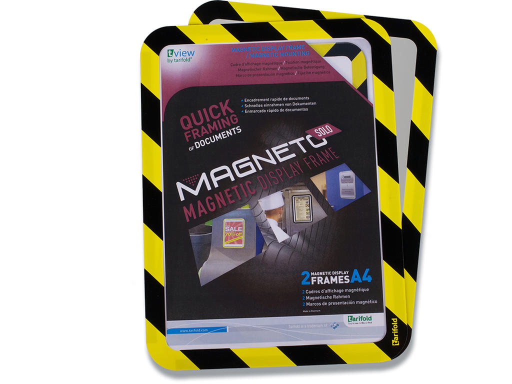 Magnetlomme, A4, Åben på 2 sider, 2 stk, View Magneto Safety Line