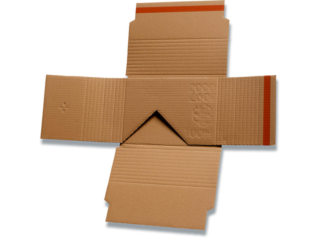 Forsendelsesæske, Til Bøger, Brun, 455x320x0-150mm, Krydspack, Klæbestrimmel og tearstrip