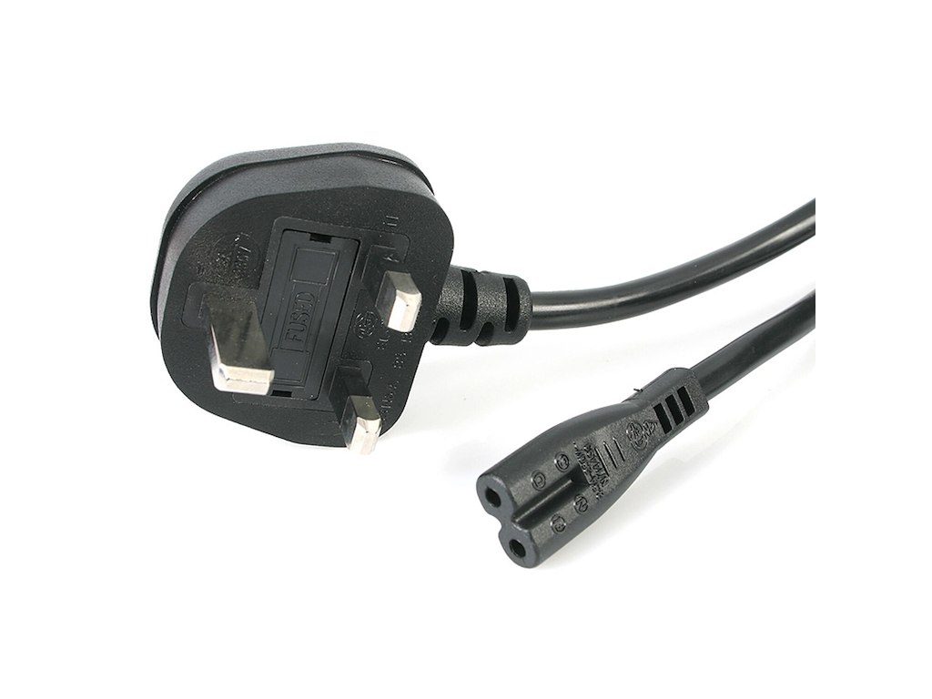 StarTech.com PXTNB2SUK1M el-ledning Sort 1 m BS 1363 C7 forbinder