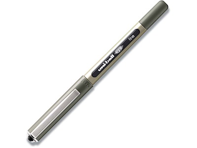 Rollerball pen, 0.7 mm, 0.3 mm, Sort, uni-ball Eye Fine UB-157E-46