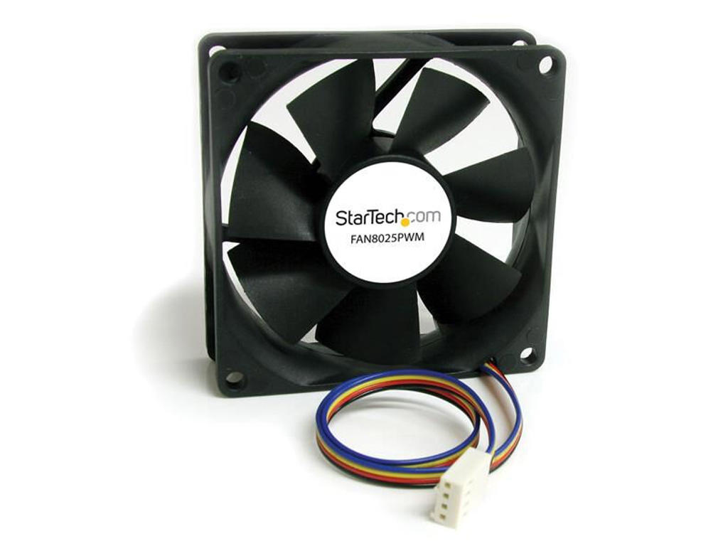 StarTech.com FAN8025PWM Computerkølesystem Computerkabinet Ventilator 8 cm Sort