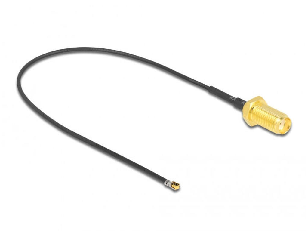 DeLOCK 12662 koaxial kabel 0,2 m SMA MHF 4L LK Sort