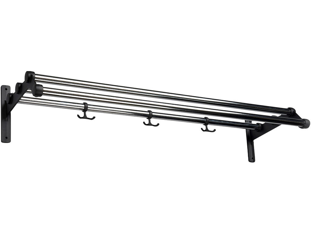 Hattehylde, Nostalgi, Modelnr 291, L=1000 mm Krom/sort, Essem Design DK