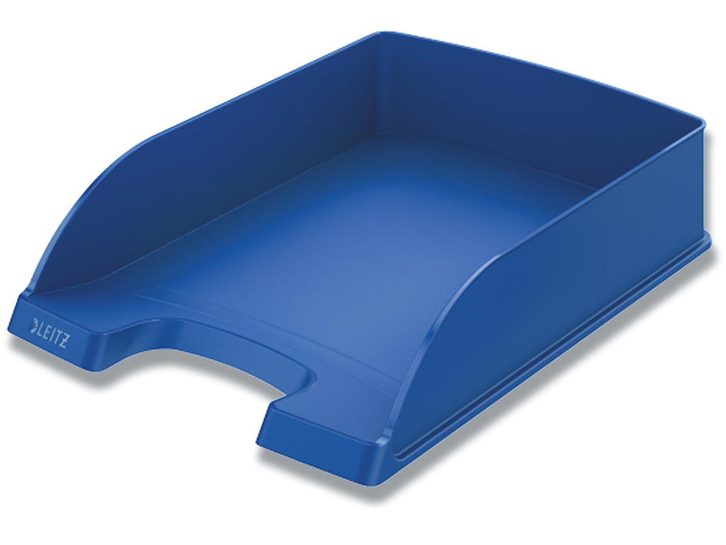 Brevbakke, Blå, A4, Udvendig: B25.5xH7xD35.7 cm, Leitz Plus Standard