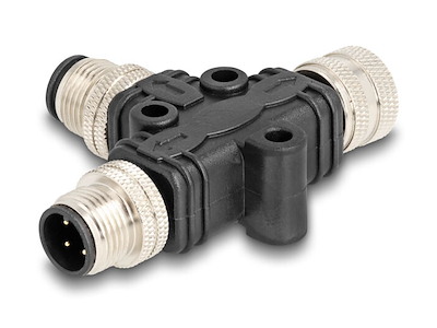 DeLOCK 60580 kabelsplitter eller -samler Kabelfordeler Sort