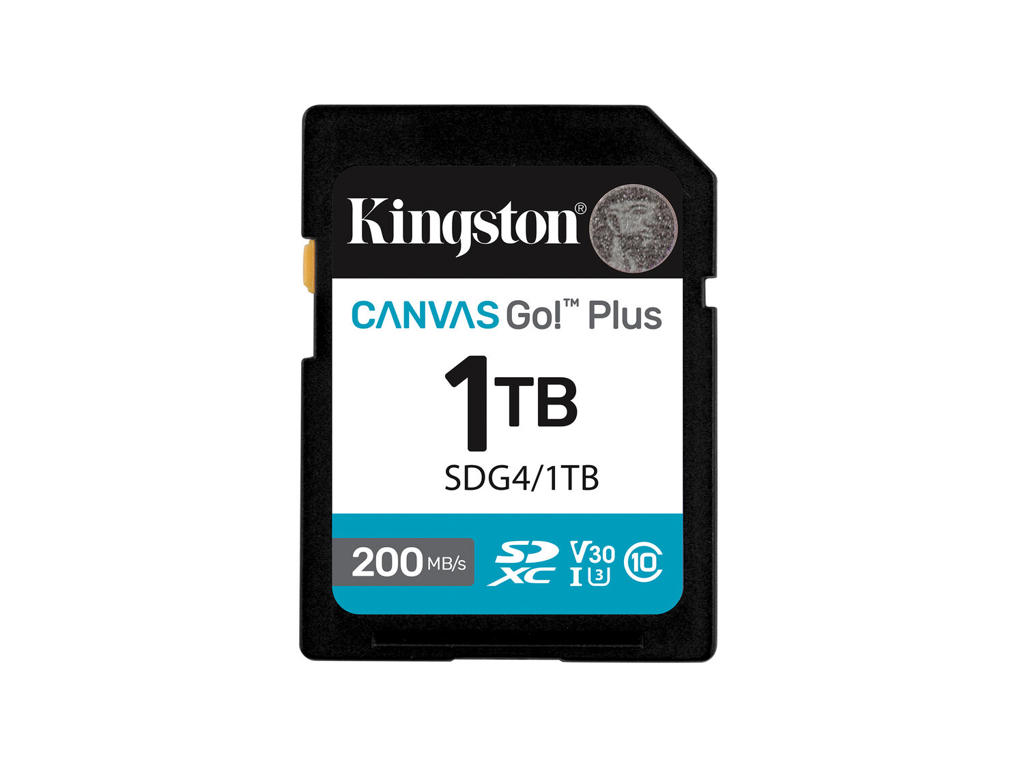 Kingston Technology Canvas Go! Plus 1 TB SDXC Canvas Go Plus Gen4 200 MB/s C10 UHS-I U3 V30