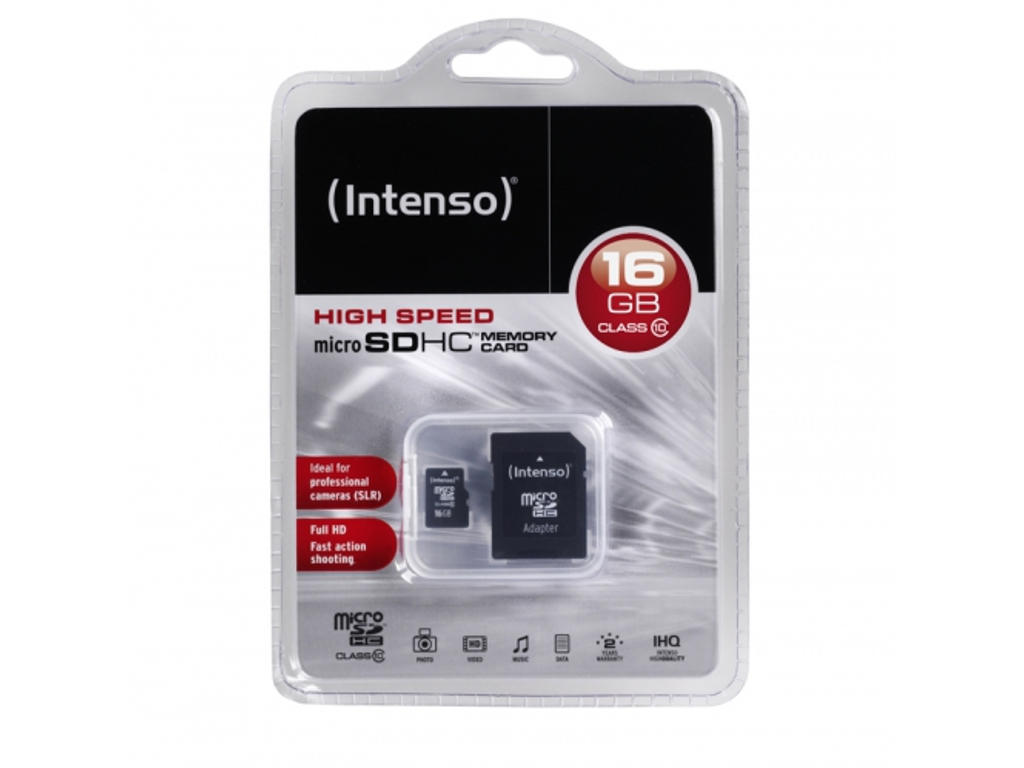 Intenso 16GB MicroSDHC Klasse 10