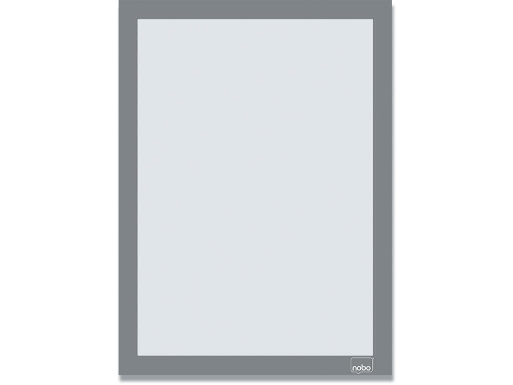 Inforamme, A4, Sølv, Selvklæbende, 2 stk, Nobo