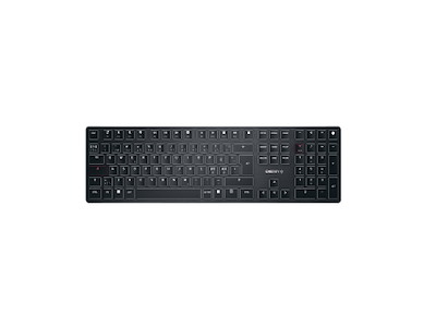 CHERRY KW X ULP tastatur Universel USB + RF Wireless + Bluetooth QWERTY Nordisk Sort