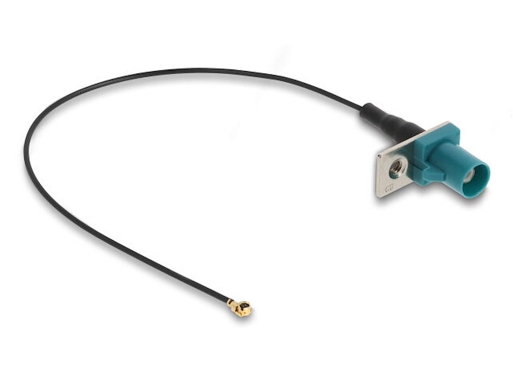 DeLOCK 90734 koaxial kabel 1.13 0,2 m FAKRA Z I-PEX MHF1 Sort, Blå