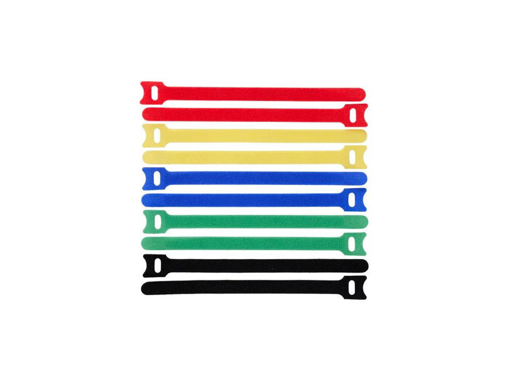 Lanview LVT-CABLESTRAPS1512-10MULTI kabelsamler Krog og løkke kabelbinder Polypropylen (PP) Flerfarvet 10 stk