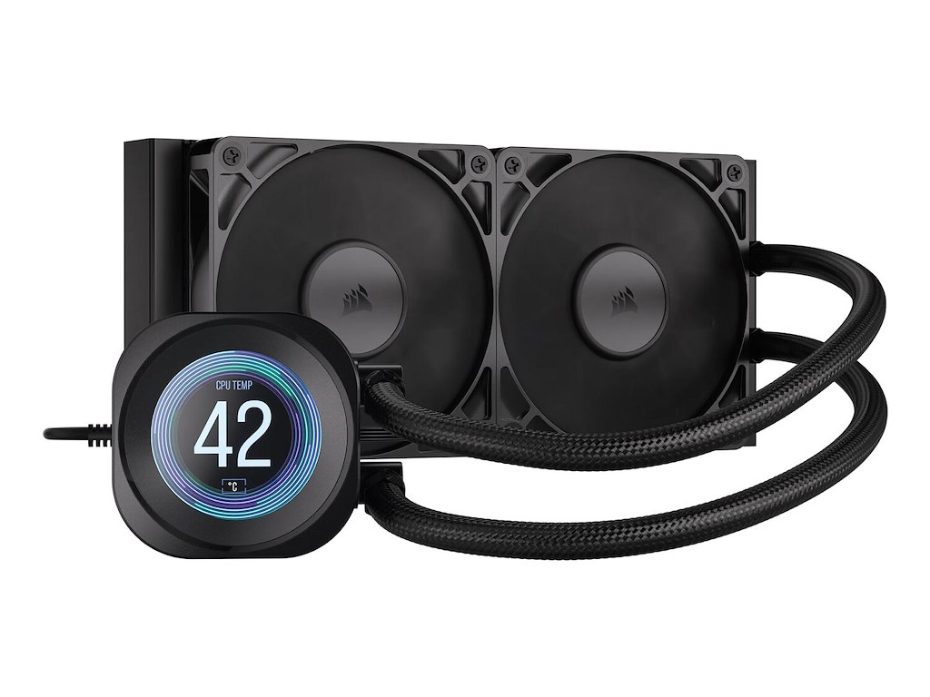 Corsair Nautilus 240 RS LCD Processor Alt-i-en væskekøler 12 cm Sort 1 stk