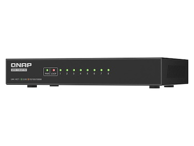 QNAP QSW-1108-8T-R2 netværksswitch Ikke administreret 2.5G Ethernet (100/1000/2500) Desktop Sort