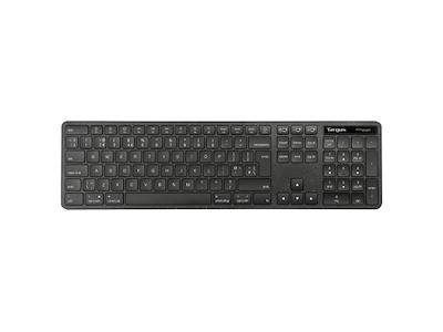 Targus EcoSmart AKB873UK tastatur Universel RF trådløs + Bluetooth QWERTY UK engelsk Sort